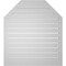 Ekena Millwork Octagonal Top Surface Mount PVC Gable Vent w/ 2"W x 1-1/2"P Brickmould Frame, 34"W x 38"H GVPOT34X3802SF - alternate 3